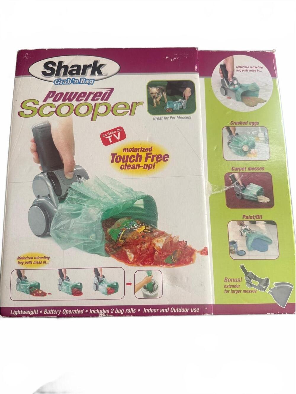 Shark Grab'n Bag Powered Scooper Motorized Touch-Free Clean-Up Tool